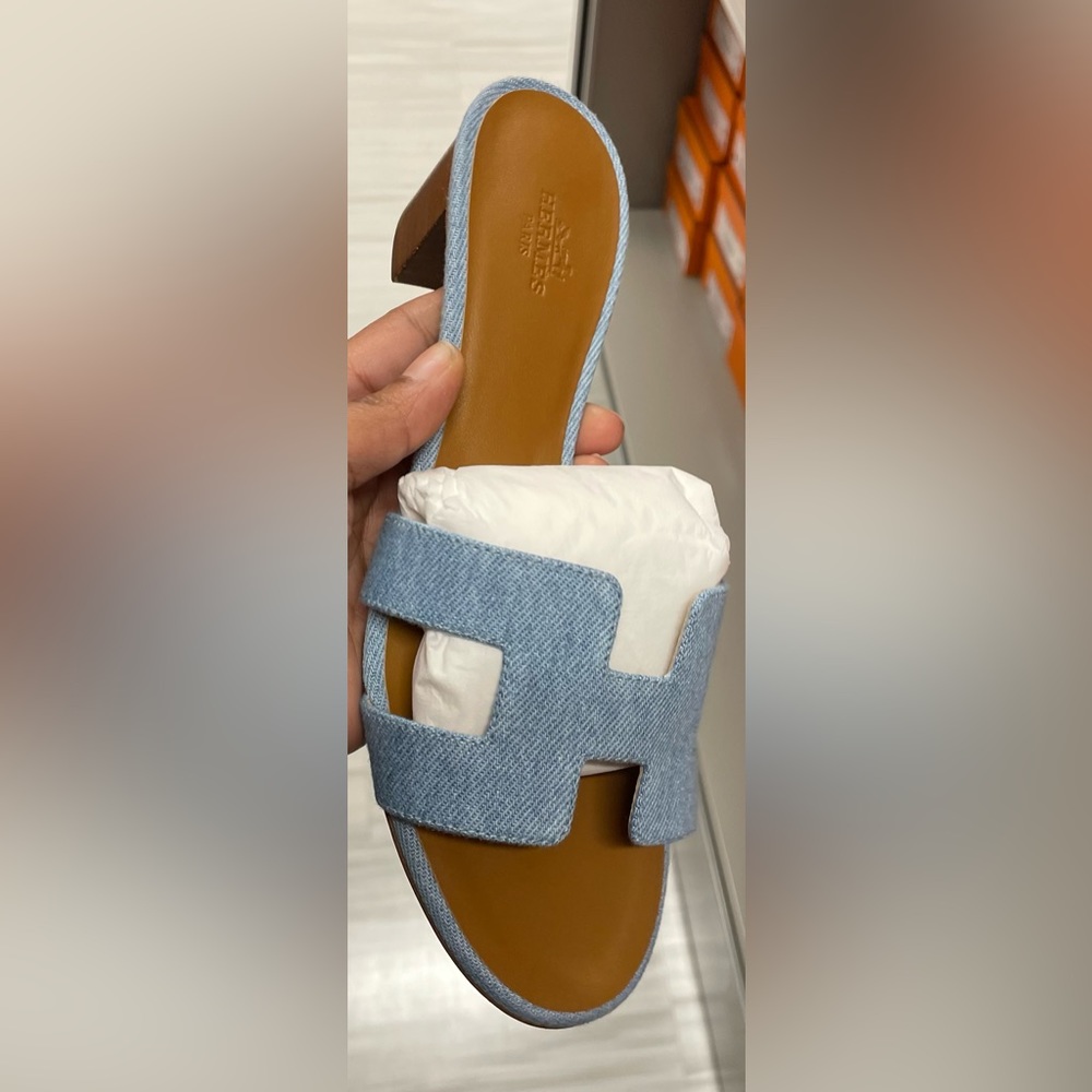 Bleu clair oasis sandals /Denim